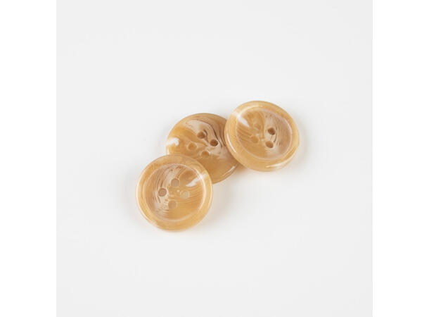 Marmorert knapp Blank Beige 18mm