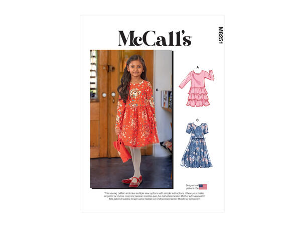 McCall's 8251 - Kjole til barn.
