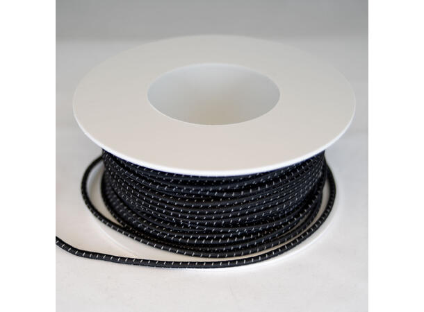 Rund strikk med refleks, sort