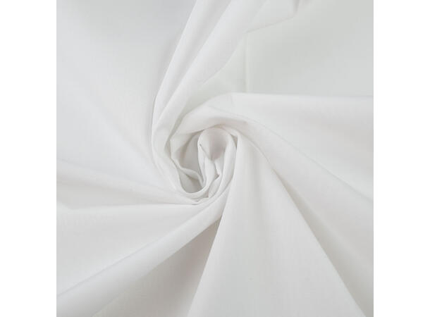 Anorakstoff, vannavstøtende poplin, hvit