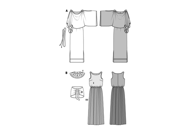 Burda 2353 - Romersk og egyptisk kostyme