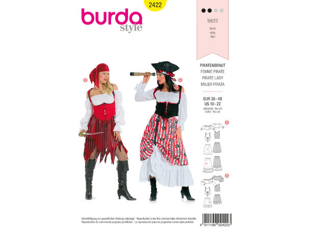 Burda 2422 - Piratkostyme