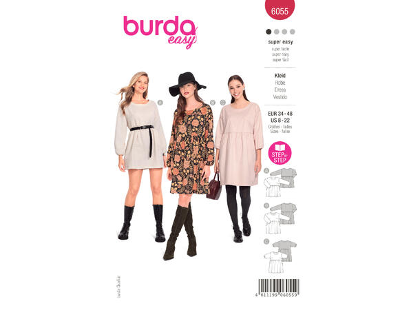 Burda 6055, kjole