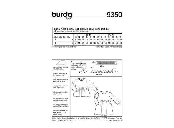 Burda 9350, Kjole