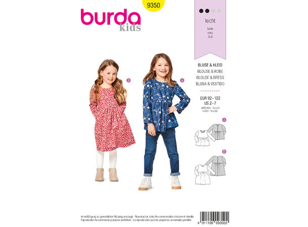 Burda 9350, Kjole