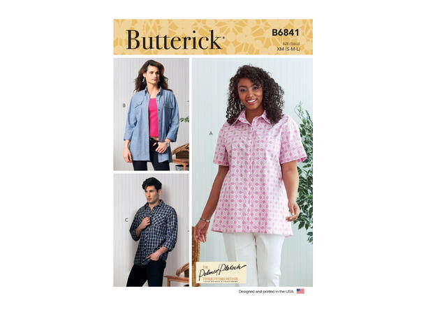 Butterick 6841, unisex skjorte