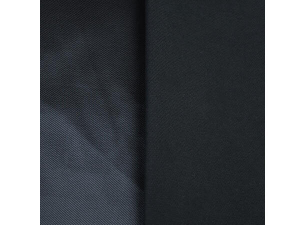 Ensfarget bevernylon av bomull og polyester, Sort