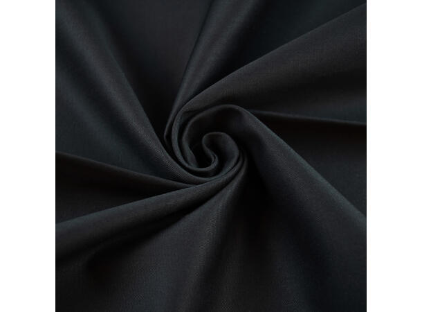 Ensfarget bomullstwill, Black