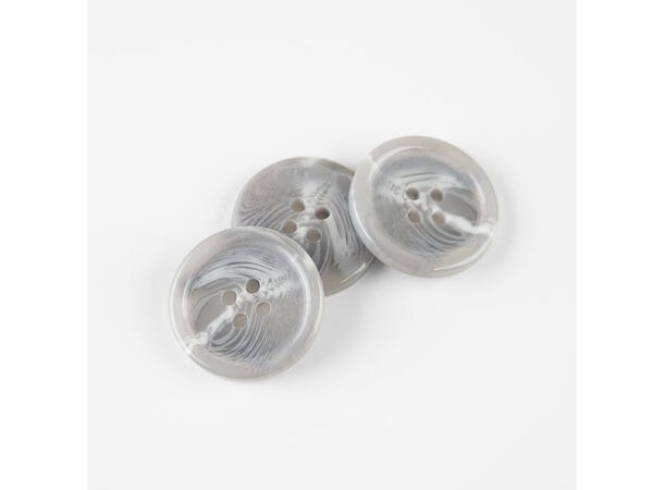 Marmorert knapp Blank Grå 23mm