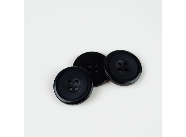 Matt sort knapp 23mm