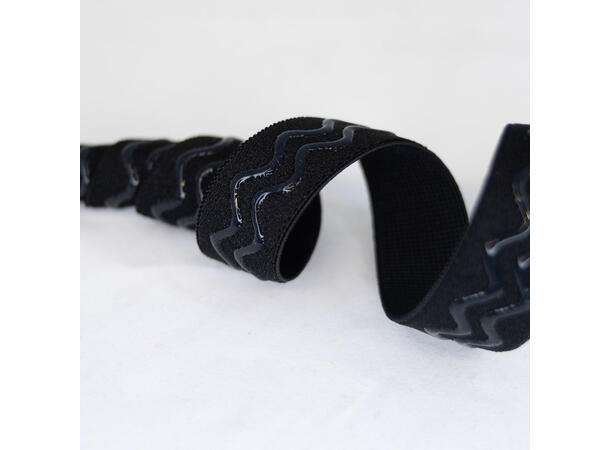 Sort strikk med silikon