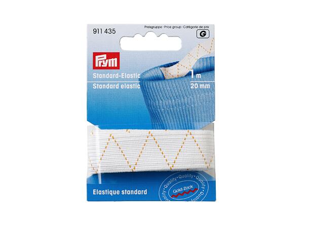 Strikk 1m x 20mm hvit