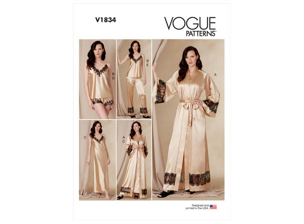 Vogue 1834 - Nattøy til dame.