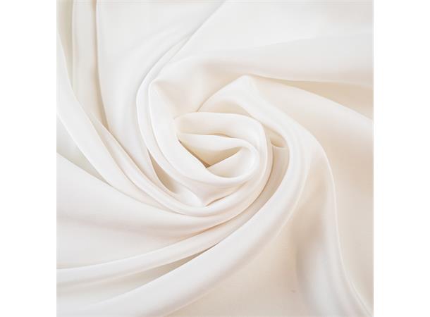 100% Heavy Crepe Backed Satin Silk, Optical White