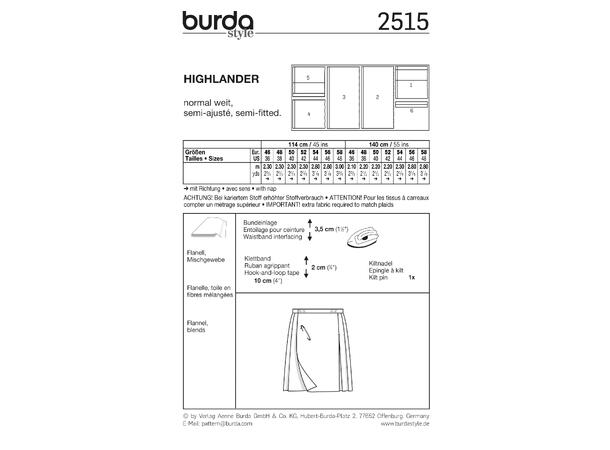 Burda 2515 - Highlander
