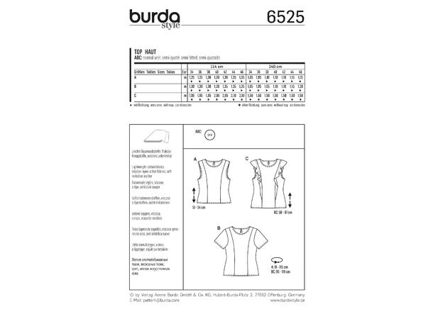 Burda 6525 - Topp