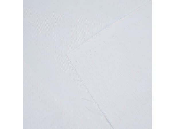 Ensfarget bevernylon av bomull og polyester, White