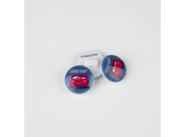 Lynet McQueen Biler barneknapp 15mm