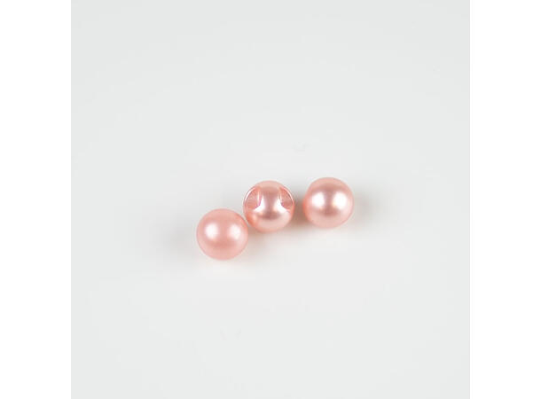 Perleknapp, ferskenrosa