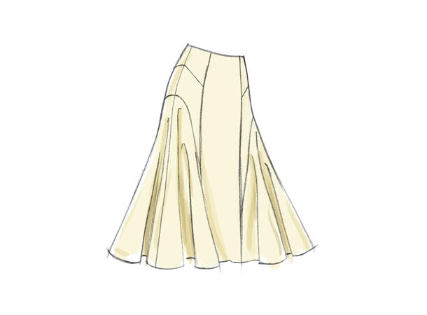 Vogue 8750 - Skjørt.