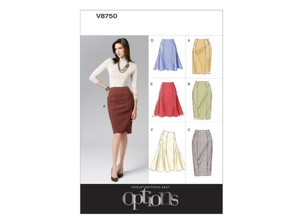 Vogue 8750 - Skjørt.