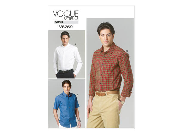 Vogue 8759 - Herreskjorte.