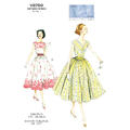 Vogue 8789 - Kjole med magebånd E5 (14-16-18-20-22)