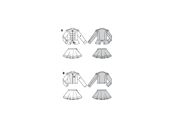 Burda 2472 - Tysk karnevaldanser