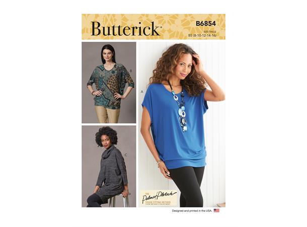 Butterick 6854 - Løs topp B5 (8-10-12-14-16)