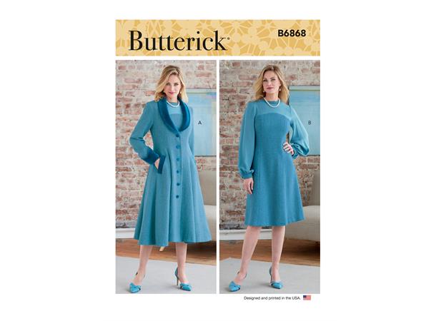 Butterick 6868 - Kåpe og kjole B5 (8-10-12-14-16)