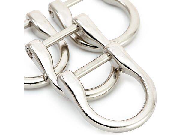 Kroker til veskehåndtak, sølv