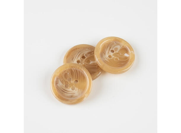 Marmorert knapp Blank Beige 23mm