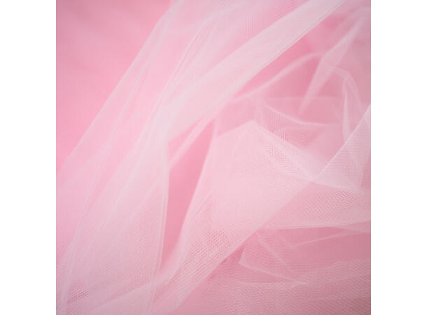 Tyll, brudetyll lys rosa