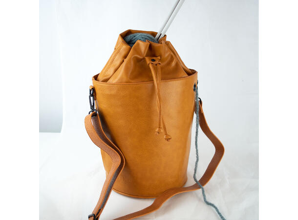 Unwind Strikkeveske av PU skinn, 30x23 cm