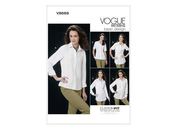 Vogue 8689 - Skjorte AA (6-8-10-12)