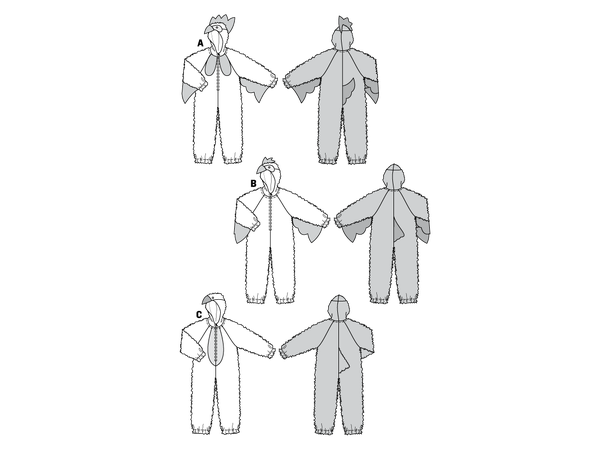 Burda 2425 - Hønsekostyme