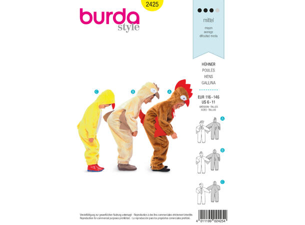 Burda 2425 - Hønsekostyme