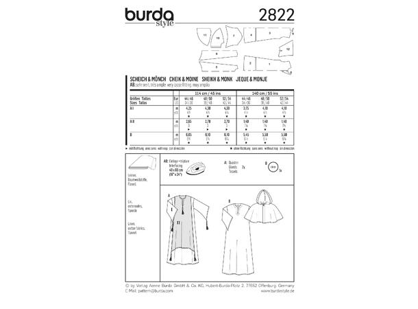 Burda 2822 - Sjeik og munk