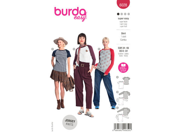 Burda 6028 - T-skjorte