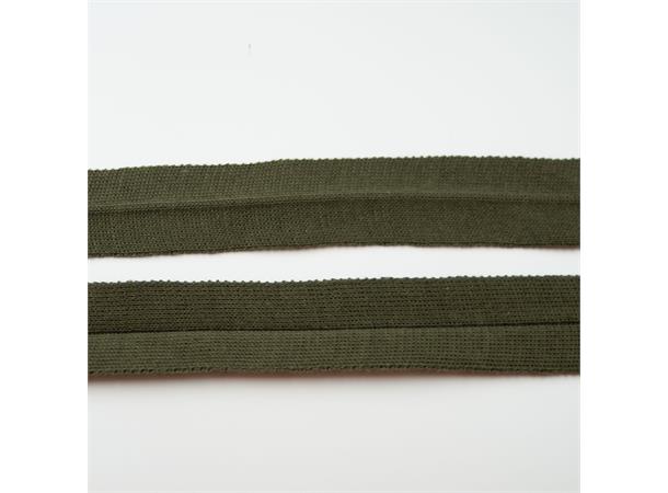 Grønt strikket kantbånd, 30mm