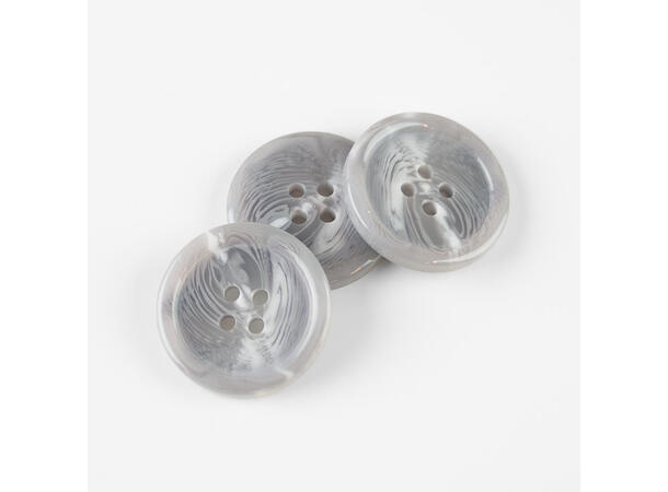 Marmorert knapp Blank Grå 25mm