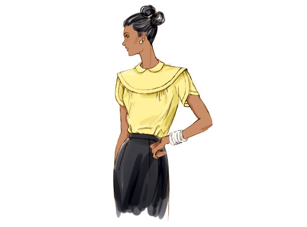 Vogue 1809 - vintage bluse.