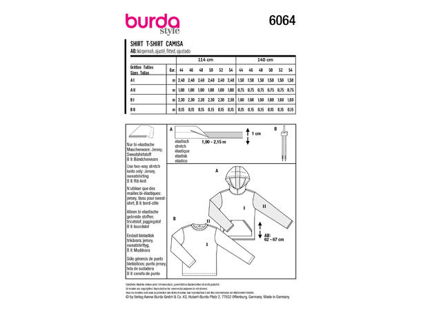 Burda 6064, genser