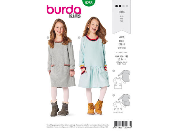 Burda 9286 - Kjole