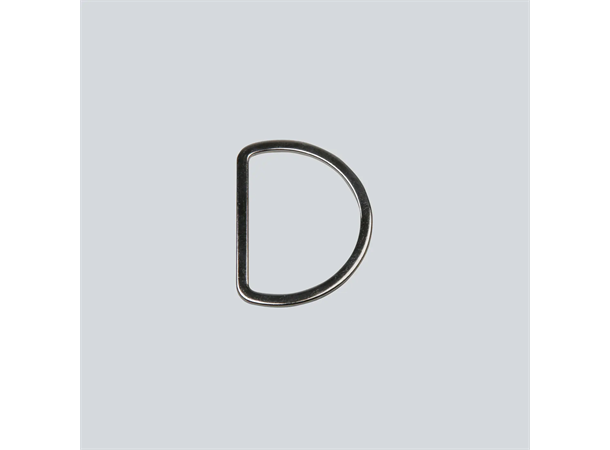 D-ring Sølvfarget 50 mm