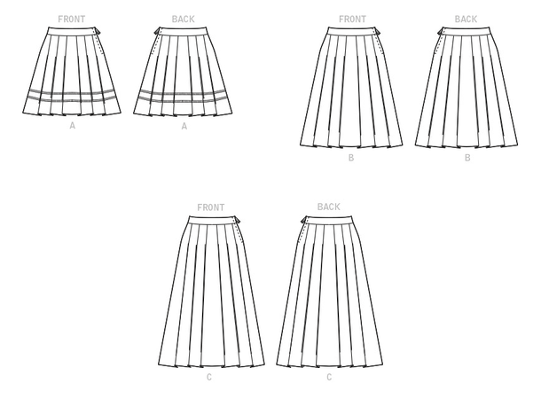 McCall's 8248 - Foldeskjørt.