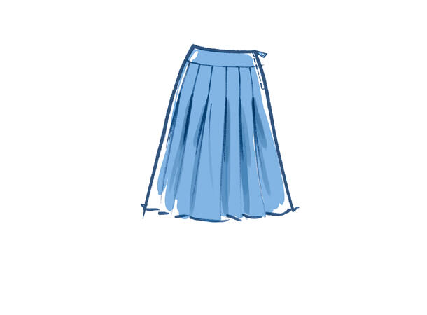 McCall's 8248 - Foldeskjørt.