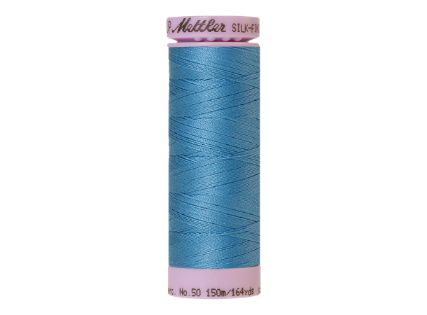 Mettler, Silk Finish Cotton 50, 150m Farge nr 0338 (før 901) Reef Blue
