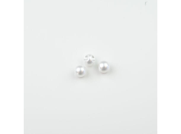 Perleknapp Hvit 8mm
