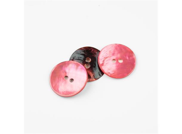 Perlemorsknapp Pink, 23mm